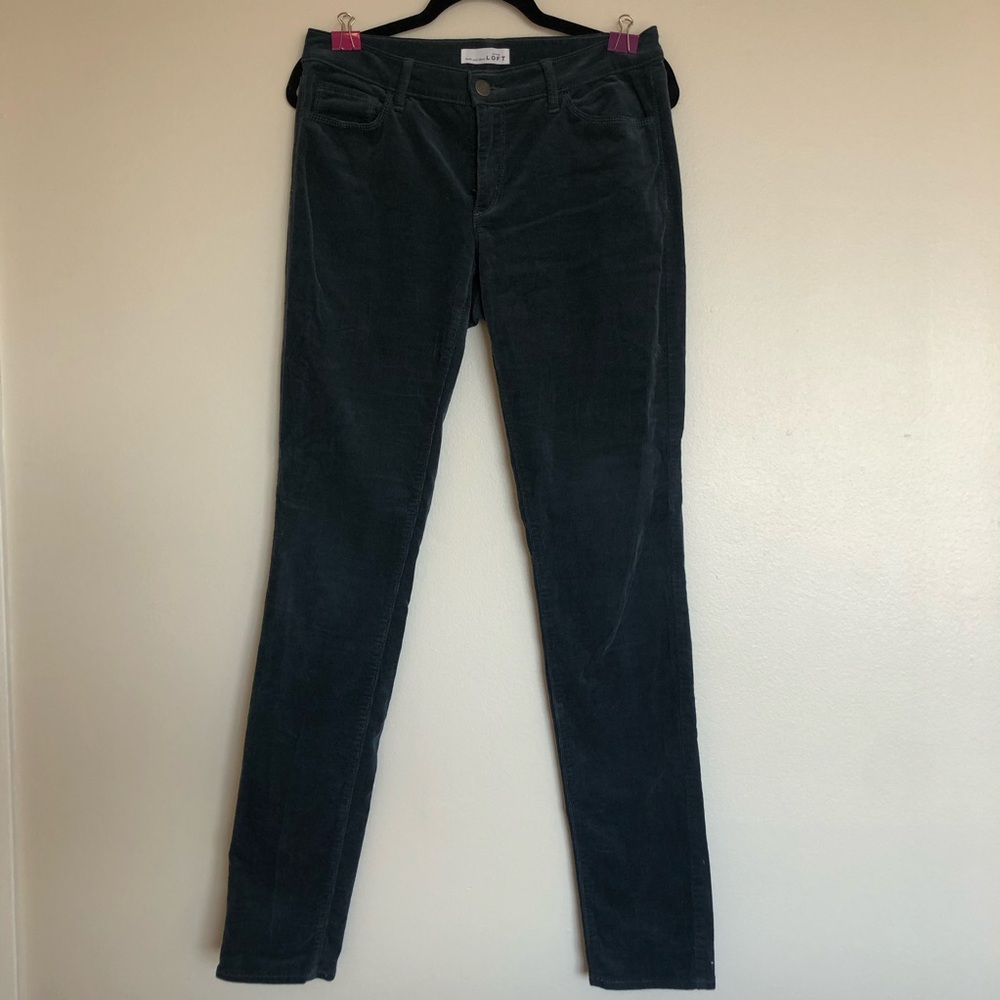 LOFT Modern Skinny Corduroy Blue